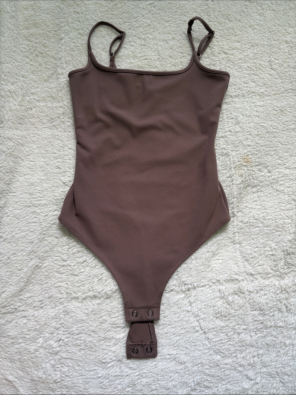 ⭐️ 2 for $15. wild fable Chocolate Brown Square Neck Ribbed Bodysuit